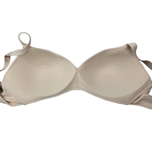 Wacoal Perfect Wire Free Bra Tan Nude 34D Adj Seamless Wireless T Shirt 852189 - Picture 8 of 10